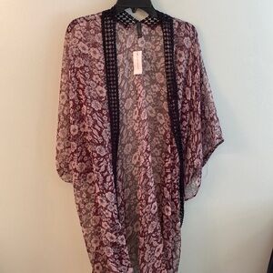 NWT Lane Bryant brown kimono